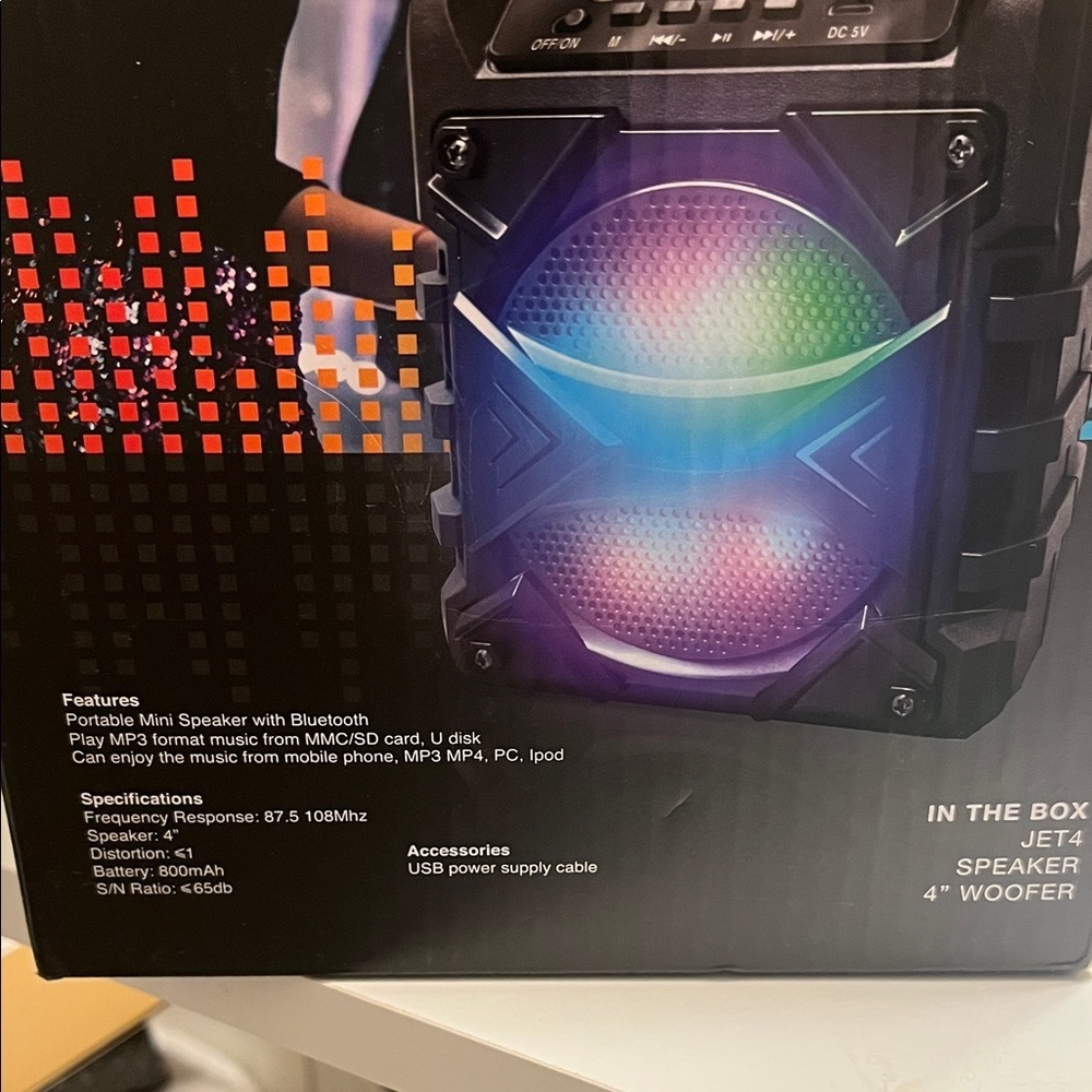 TWS Pulse Bluetooth Speaker - Black - Picture 2 of 3